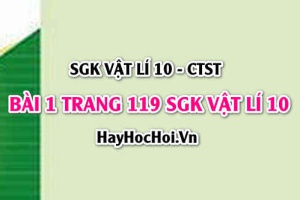 Giải bài 1 trang 119 SGK Vật lí 10 Chân trời sáng tạo